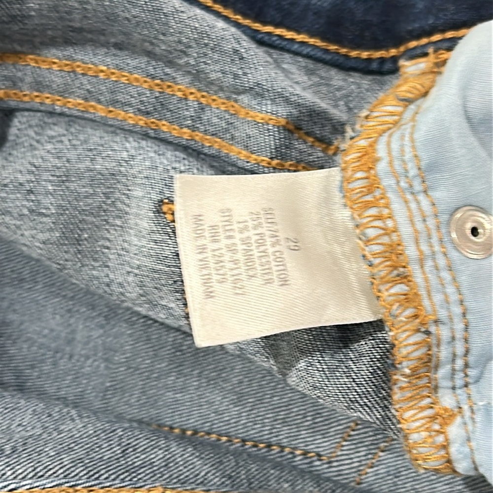 Harper Heritage Straight Destructed Faded High Waist Cropped Raw Hem Size 29 - Picture 10 of 10